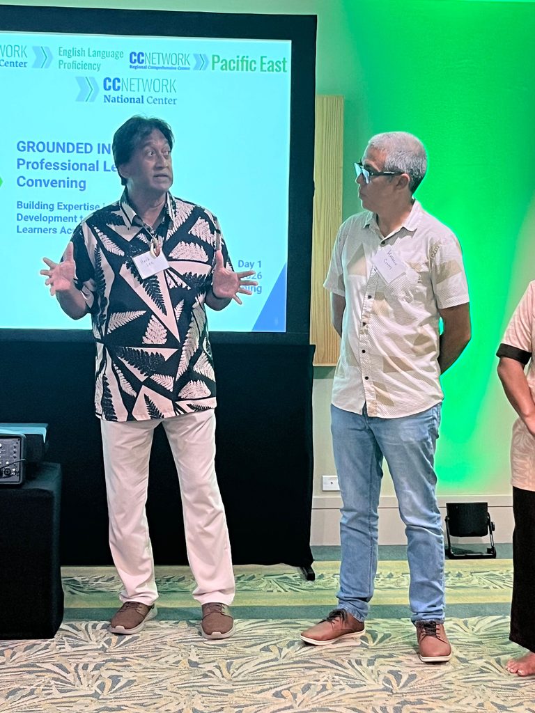Leaders speak during the ELL convening. 
